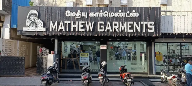 Mathew Garments New Shop