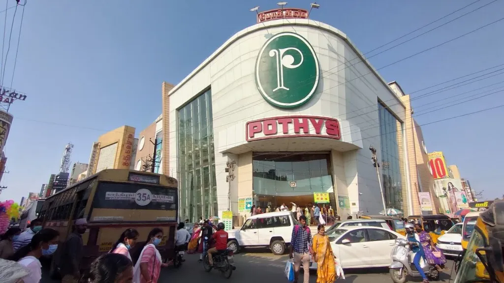 Pothys silk saree showroom