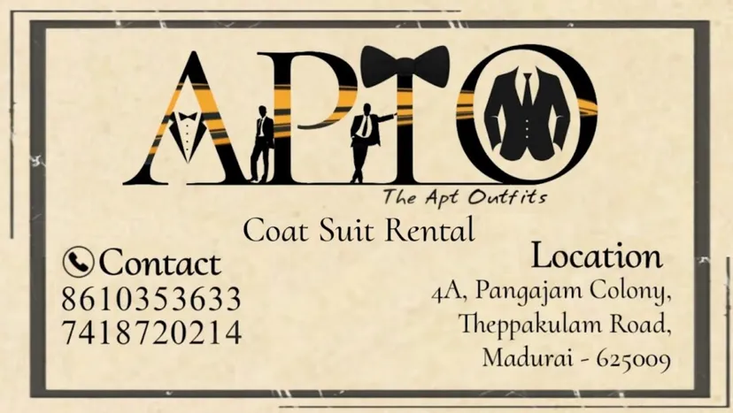 Apto Coats & Suits Rental