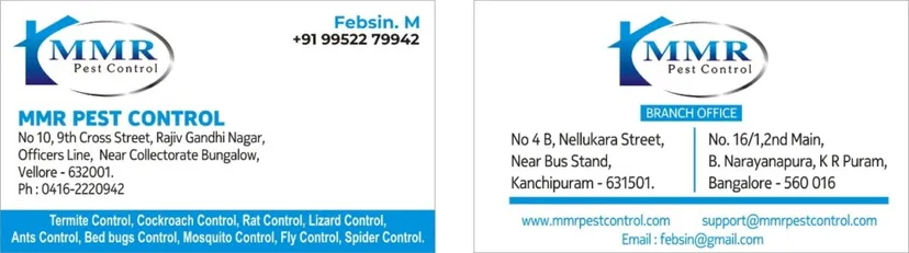 MMR Pest Control Kanchipuram