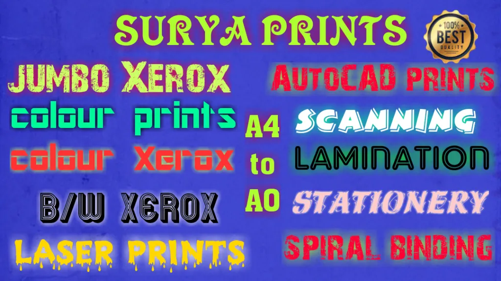 suryaprints Xerox Centre