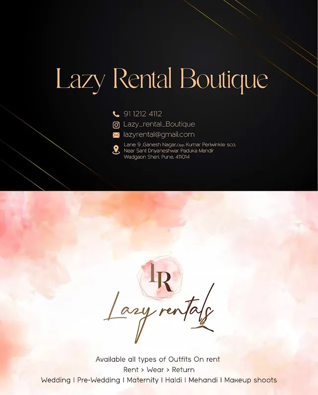 Lazy Rental Boutique - Rent Pre-wedding Gowns, Maternity Shoot Gowns, Bridal Lehenga, Blazers and Suits - 2