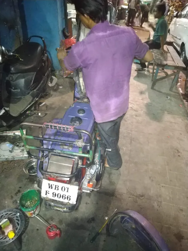 The Mechanic | Pradip Auto Service Centre | Bike Repairing | Two Wheeler Garage | Exide | Battery | Studds | Steelbird | - 3