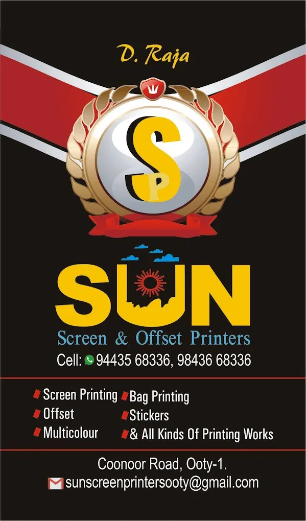 Sun Screen and Offset Printers