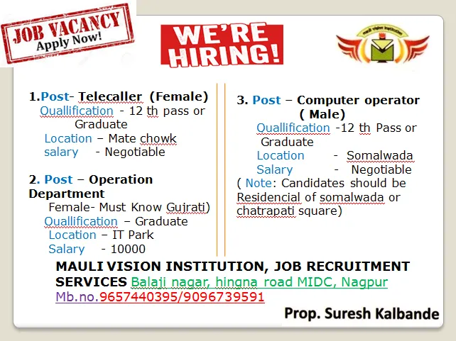 Mauli Vision Institution,Job Consultancy