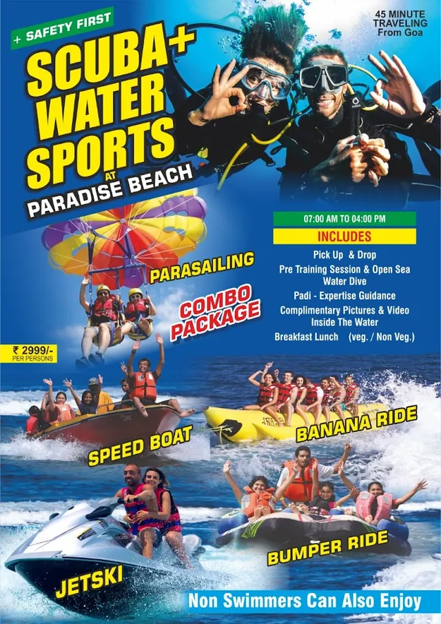 Candolim Beach Water Sports - Calangute Beach Water Sports and Goa Water Sports - DK tours and travels - 2