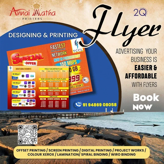 Annai Matha Printers - OFFSET/SCREEN/DIGITAL/ WEDDING INVITATION PRINTING/VISITING CARDS/STUDENT PROJECT WORK IN PONDICHERRY - 5