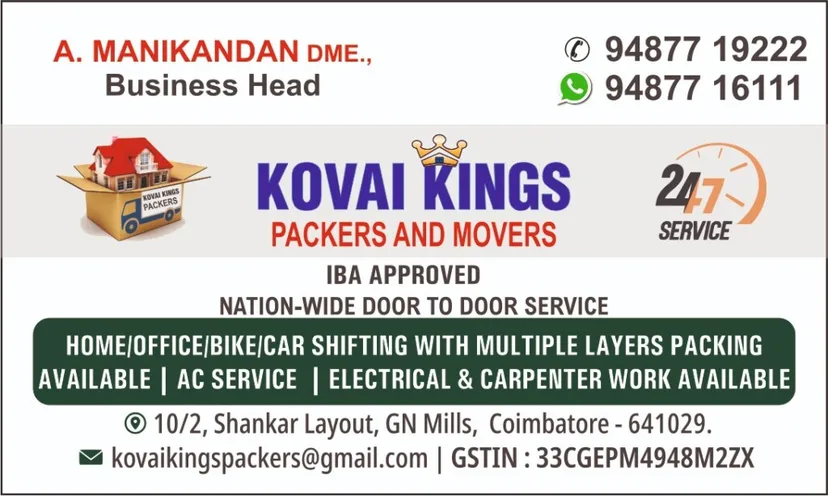 Kovai Kings Packers & Movers
