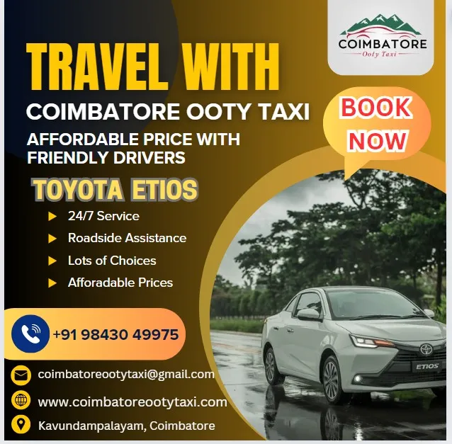 Coimbatore Ooty Taxi Outstation Cab Service Airport Transfer Service in Coimbatore - 3