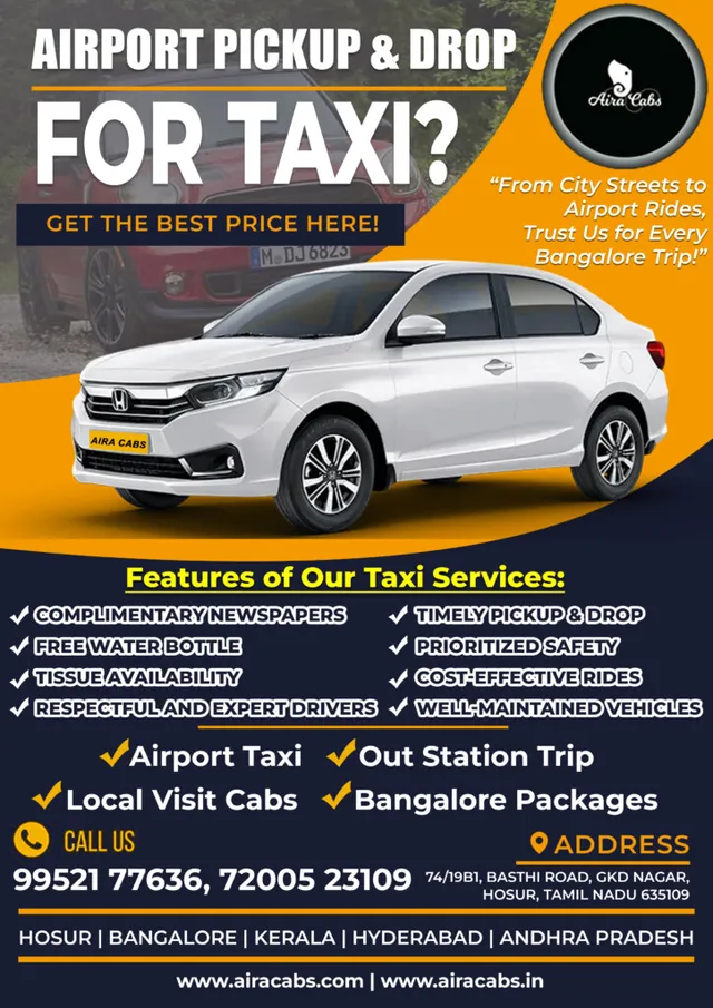 Airacabs Taxi Hosur - 5