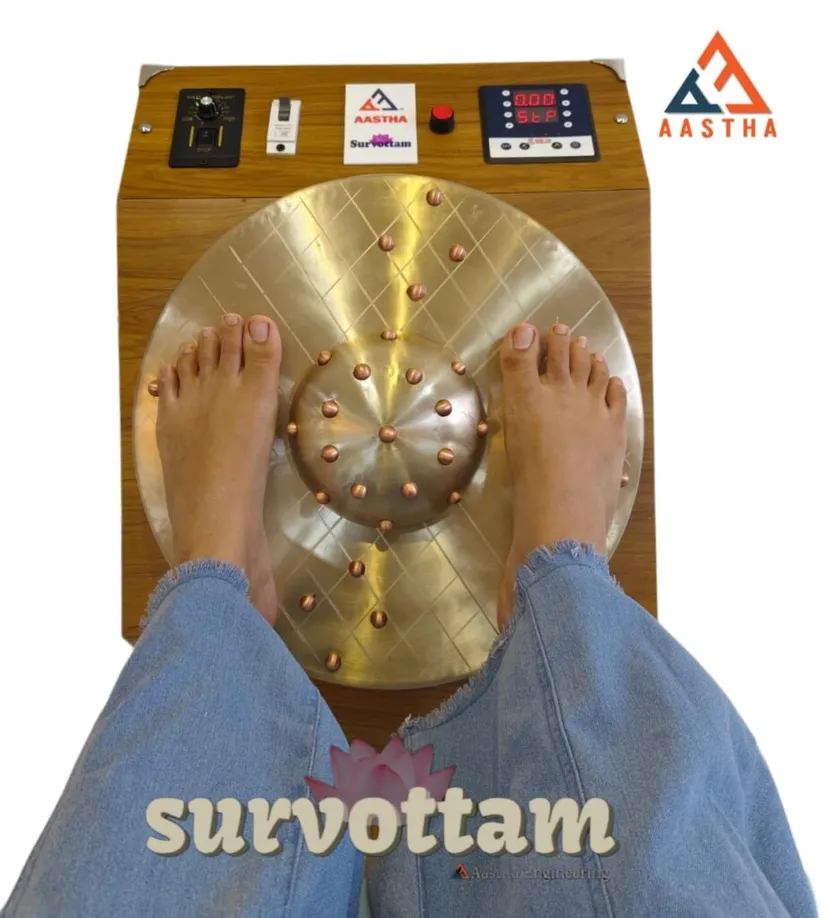 AASTHA ENGINEERING - Kansa Thali Foot Massage Machine Manufacturer