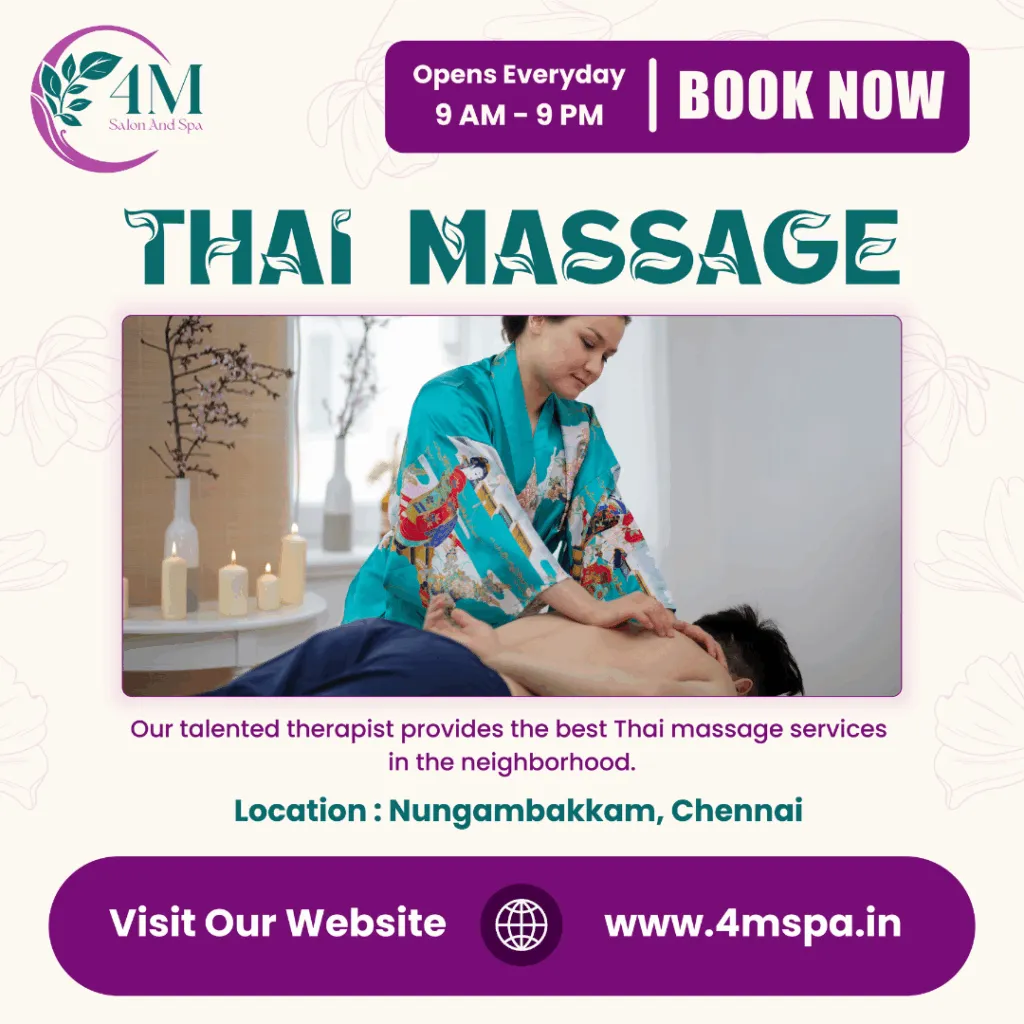4M Salon and Spa | Best Professional Spa near me in Chennai | Massage center Spa in Chennai|Best Spa Nearby Nungambakkam