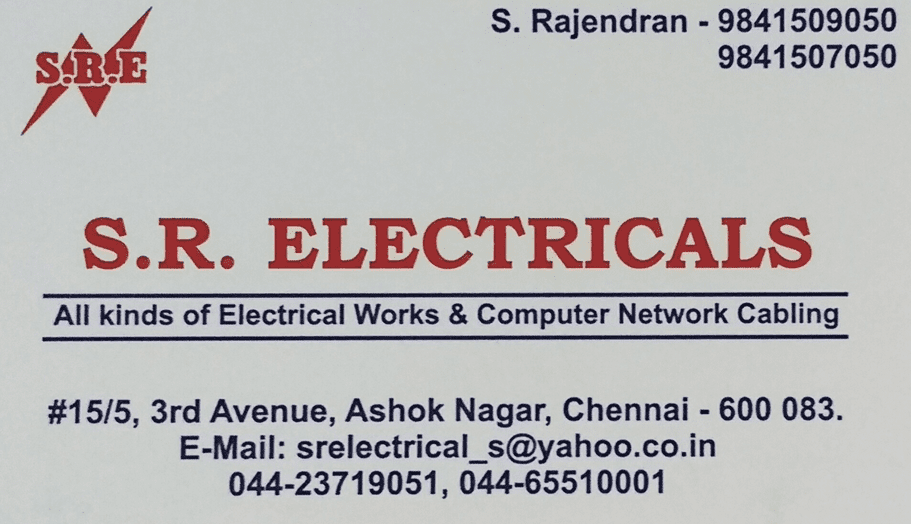 S R Electricals A Grade Electrical Contractor