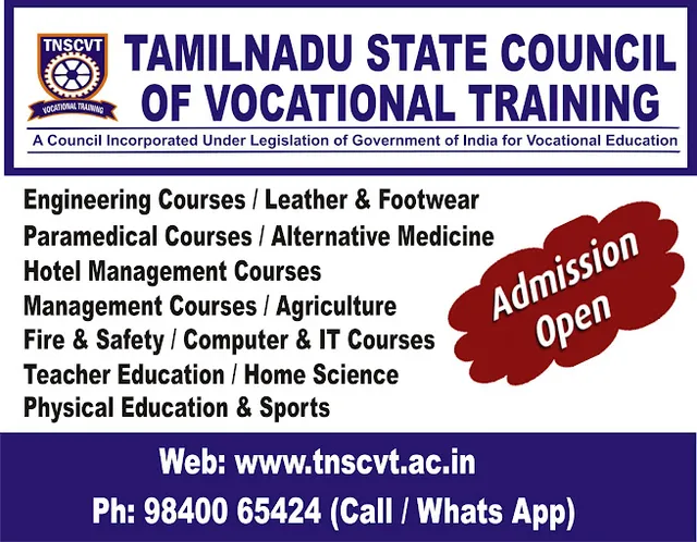 TAMILNADU STATE COUNCIL OF VOCATIONAL TRAINING - 2