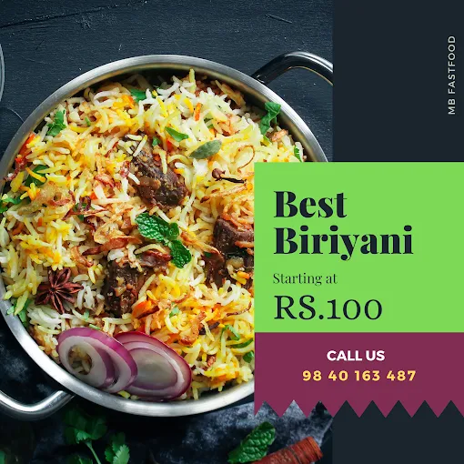 MB Fast Food Halal Chicken Biriyani - 5