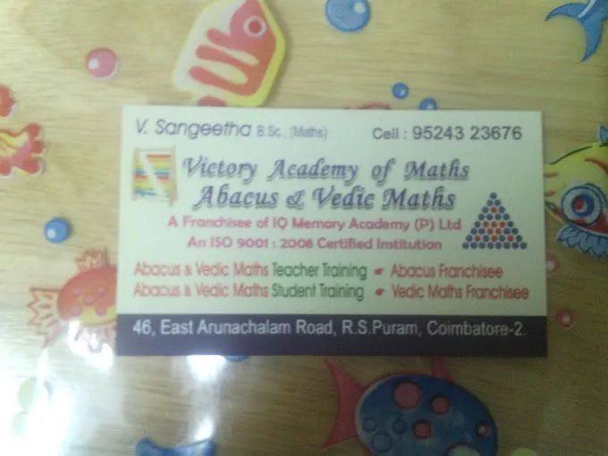VICTORY ACADEMY OF MATHS , ABACUS & VEDIC MATHS