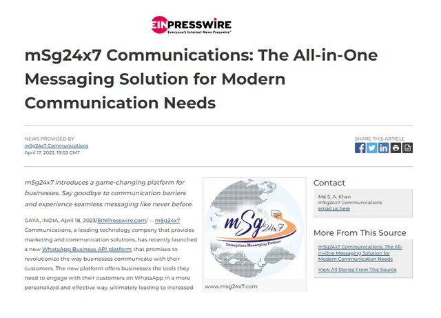 MSG 24x7 Communications - 4