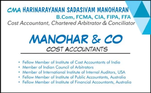 MANOHAR & CO - Trichy Auditor Office