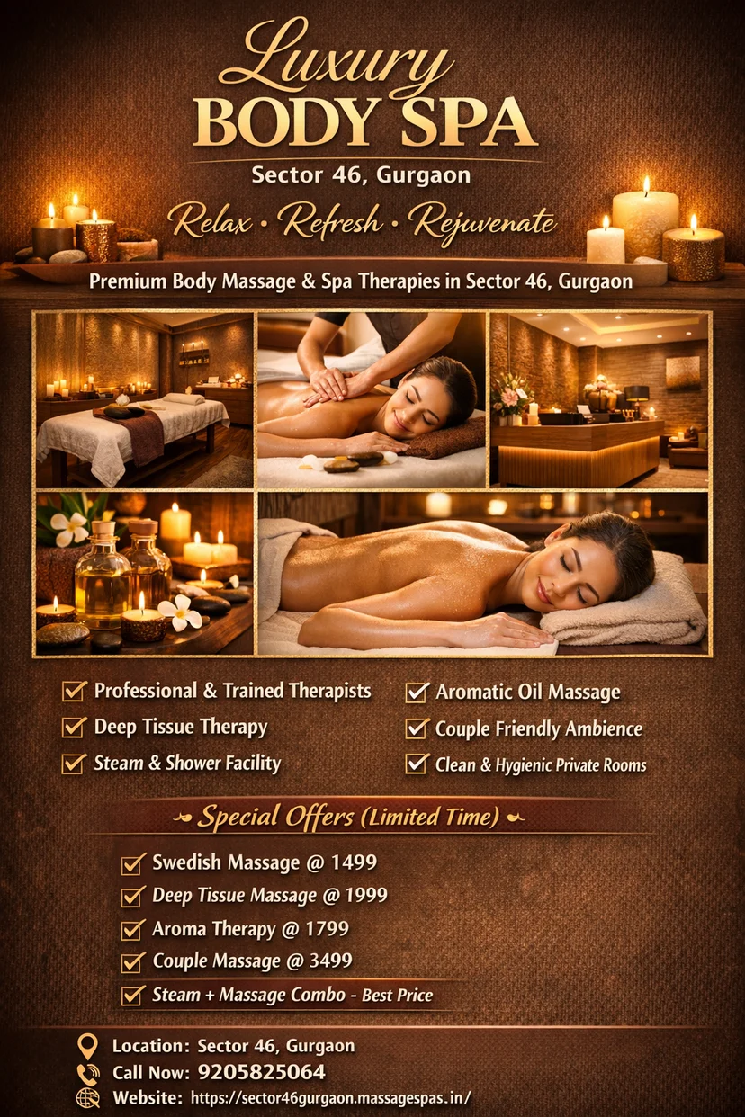 Luxury Body Spa in Sector 46 – Premium B2B Massage & Relaxation Therapy - 2