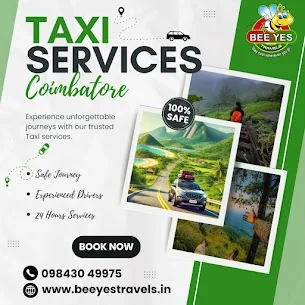 Bee Yes Travels – Best Taxi Service in Coimbatore | Airport & Ooty Trips