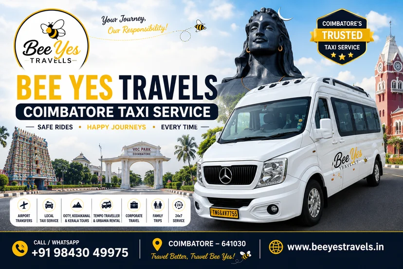 Bee Yes Travels Coimbatore Cab Taxi Service