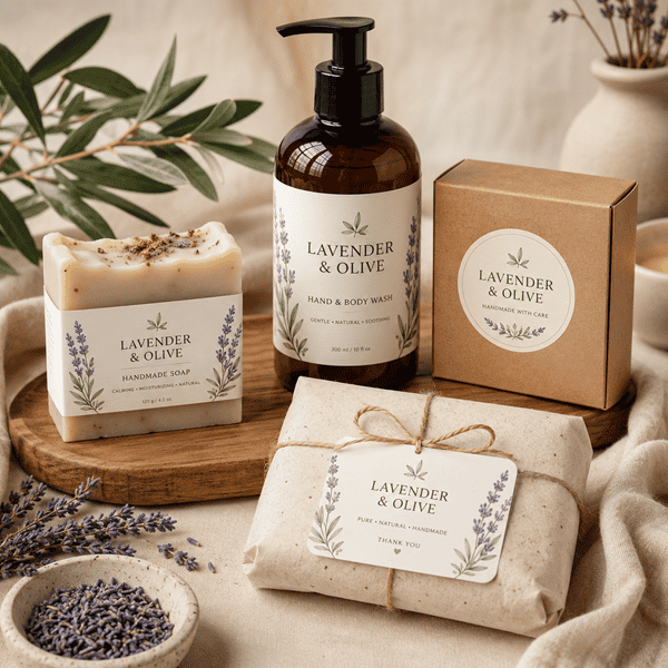 Soap Sticker Design & Printing Online