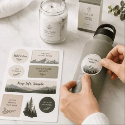 White Waterproof Vinyl Stickers for Labels