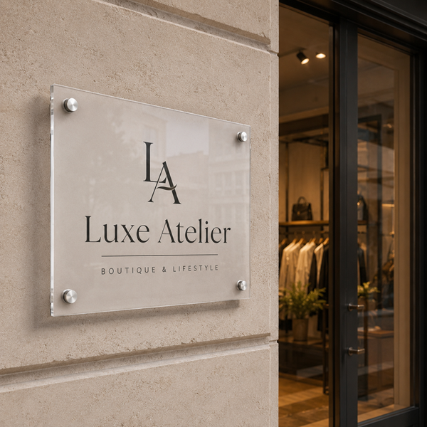 Frosted Acrylic Sign Board for Office Signage
