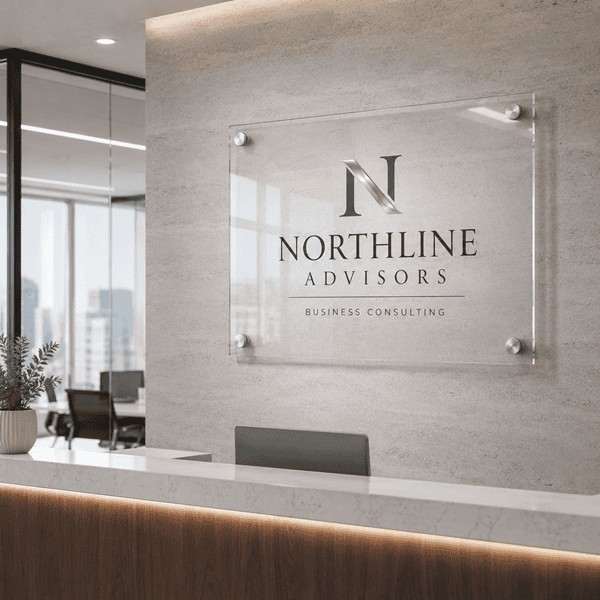 Frosted Acrylic Sign Board for Office Signage - 3