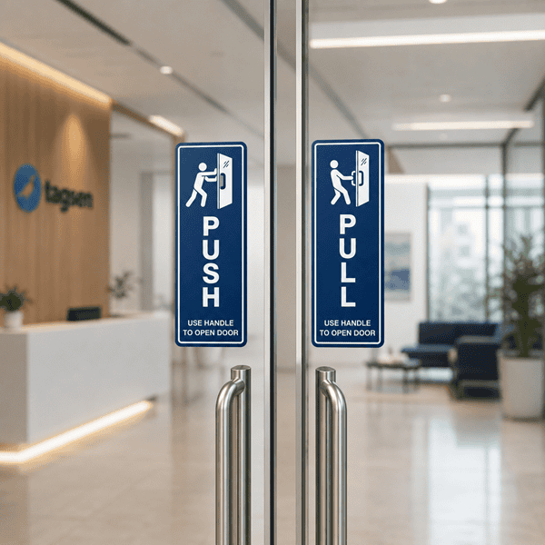 Push Pull Glass Door Stickers | Custom Signs - 2