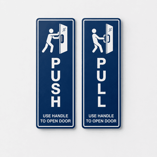 Push Pull Glass Door Stickers | Custom Signs - 5