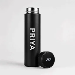Personalised Bottle with LED Temperature Display
