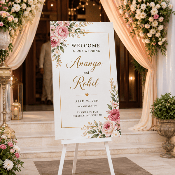 Wedding Flex Banner with Names and Photos | Tagsen - 3