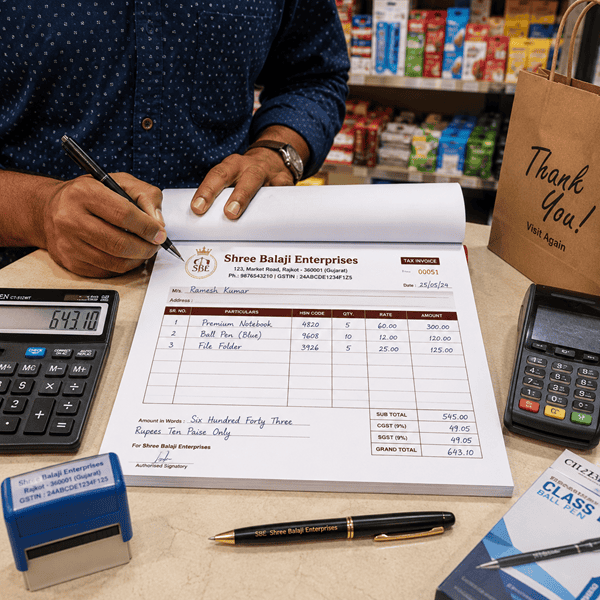 Print Bill Book Online | Custom GST Invoice Design