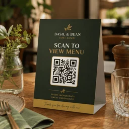 Custom Tent Cards for Restaurants, Menus & QR Codes