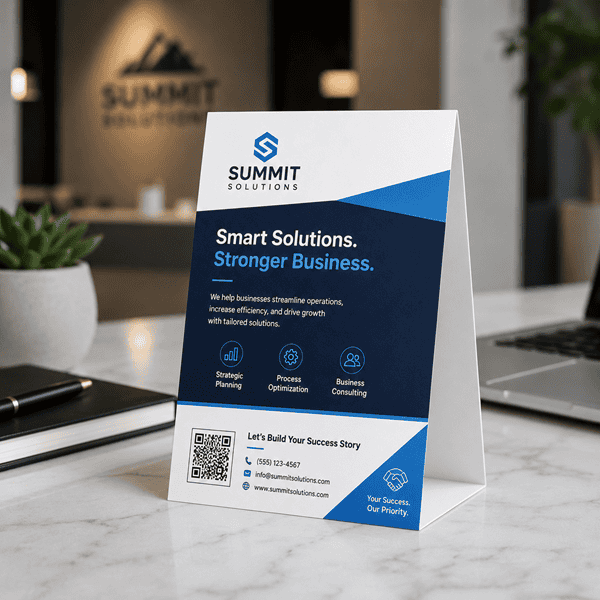Custom Tent Cards for Restaurants, Menus & QR Codes - 2