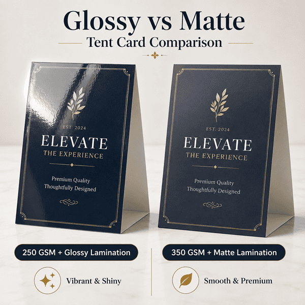 Custom Tent Cards for Restaurants, Menus & QR Codes - 3