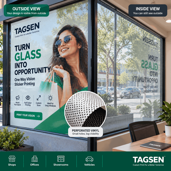 One Way Vision Film for Glass Printing | Tagsen - 3