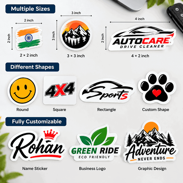 Custom Car Sticker Design Online | Tagsen India - 3