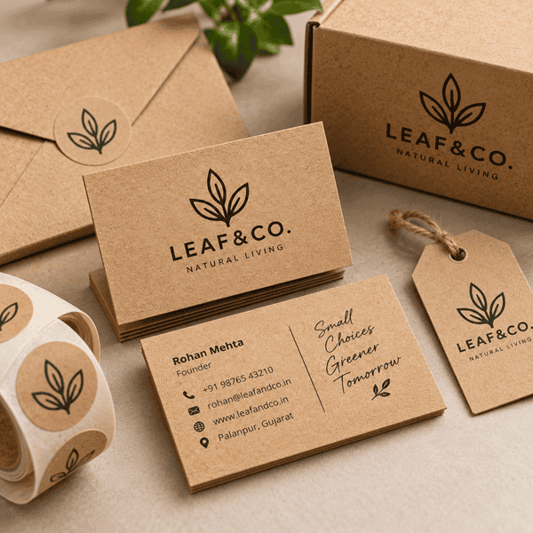Kraft Paper Cards for Business – Custom Print | Tagsen - 2
