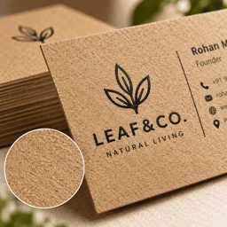 Kraft Paper Cards for Business – Custom Print | Tagsen