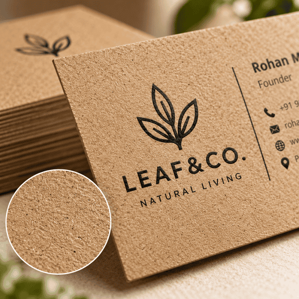 Kraft Paper Cards for Business – Custom Print | Tagsen