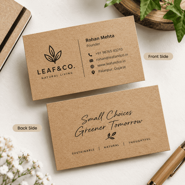 Kraft Paper Cards for Business – Custom Print | Tagsen - 3