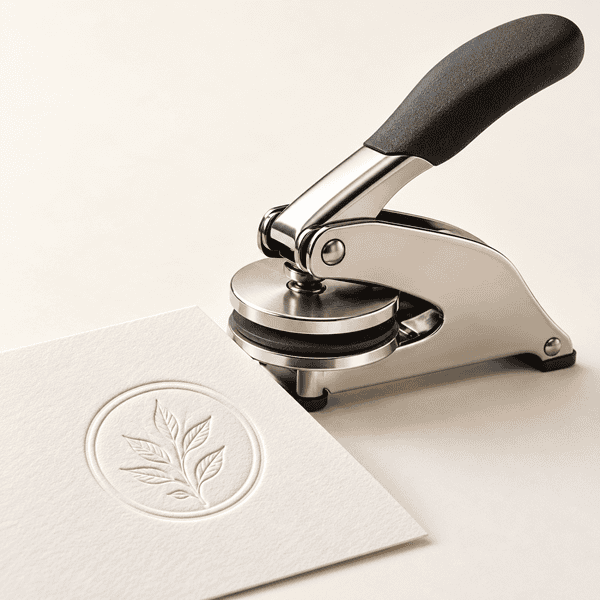 Paper Embosser with Logo & Name | Emboss Seal Stamp | Tagsen
