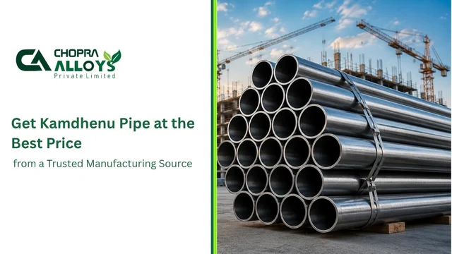 Chopra Alloys Pipes – Built to support every challenge.