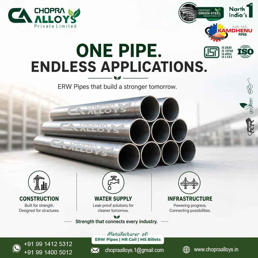 Chopra Alloys Pipes – Built to support every challenge. - 2