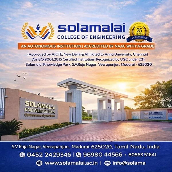 MBA College in Madurai - Solamalai College of Engineering